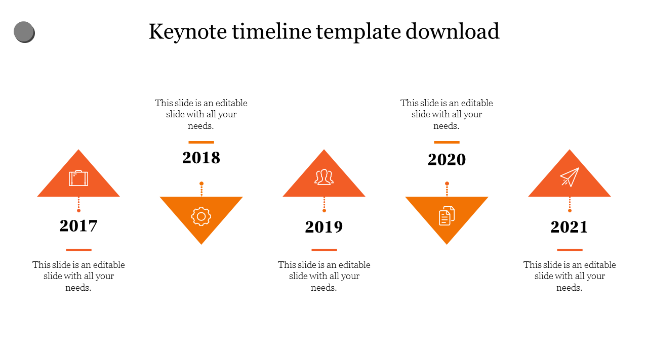 keynote timeline template download-Orange